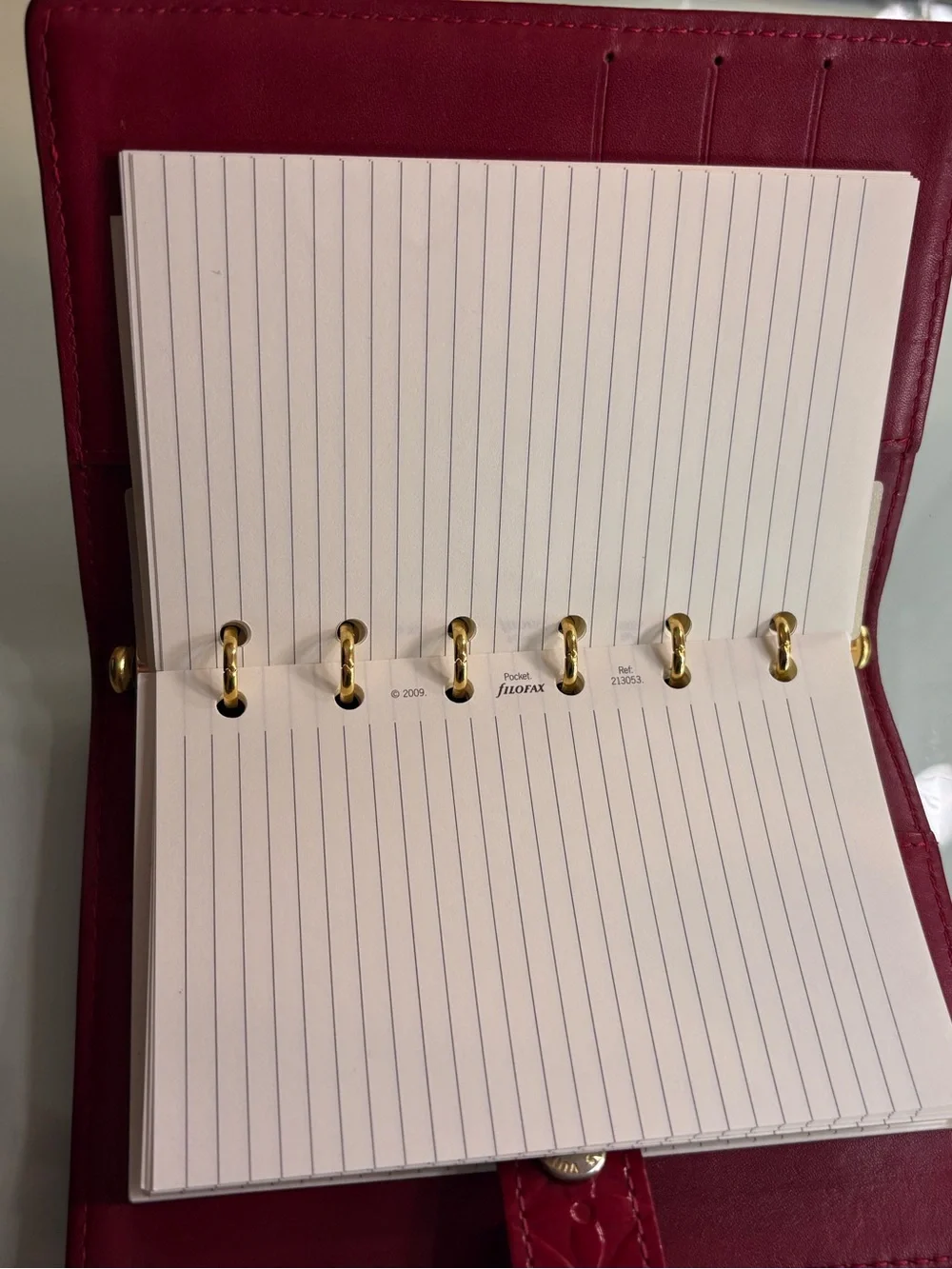 Louis Vuitton LV Red Vernis PM Agenda Planner EUC